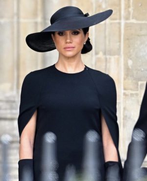 Meghan Markle sheds fake crocodile tears at Queens Burial