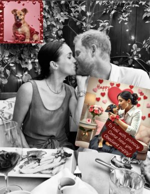 Mrs Privacy Duchess of WOKE Sussex is all kissy kissy on Instagram with her puppy man on Valentine’s Day