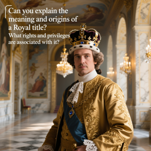 Can you explain the meaning and origins of a Royal title? What rights and privileges are associated with it?